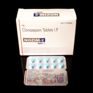 Nozim 2mg Clonazepam Blister Pack for Anxiety