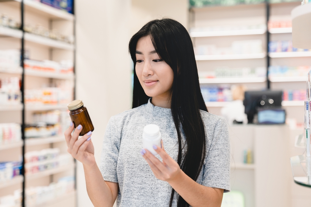 Women Looking At Tramadol Medicine